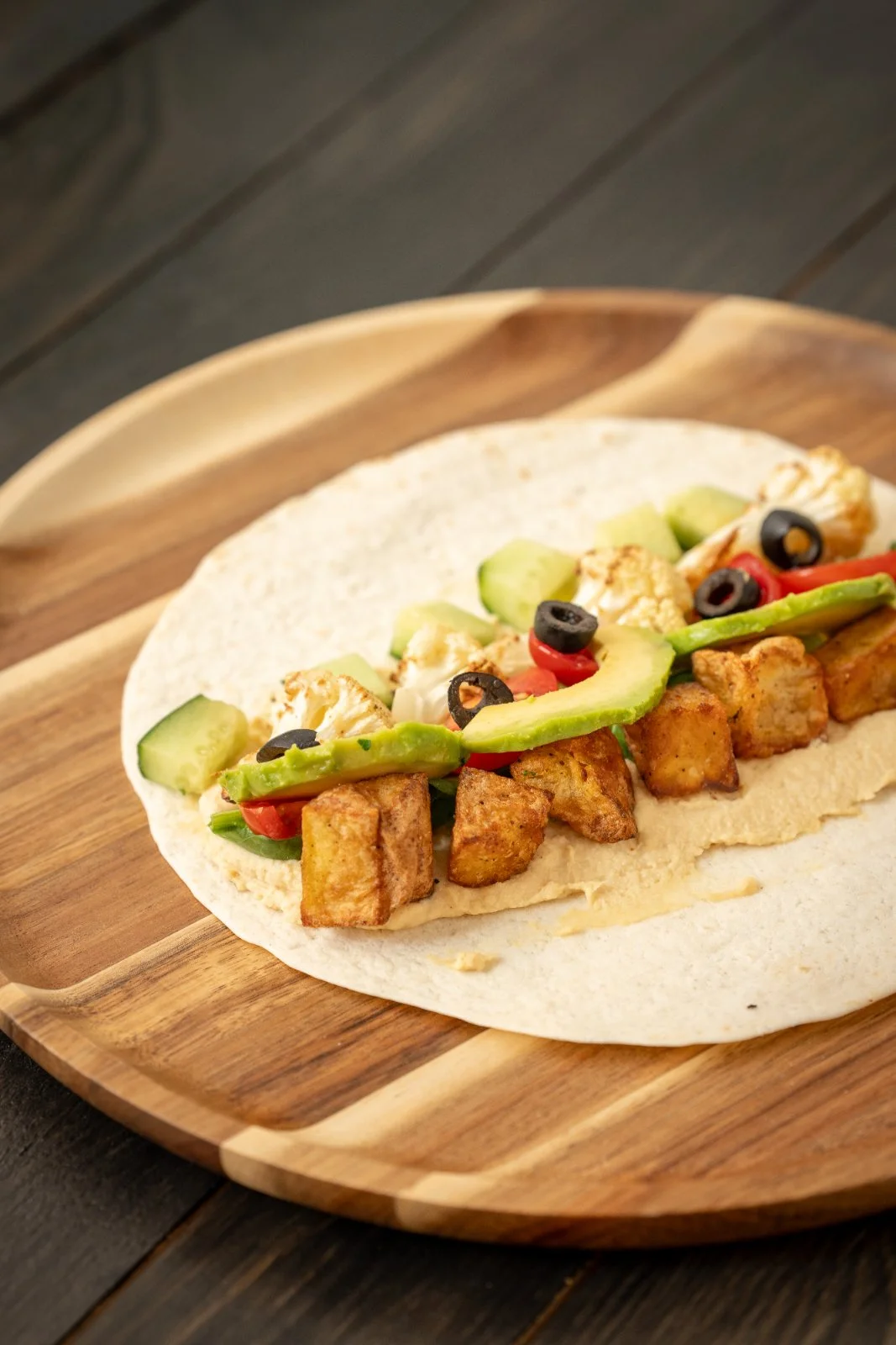 Roasted Potato & Cauliflower Tortilla Wrap